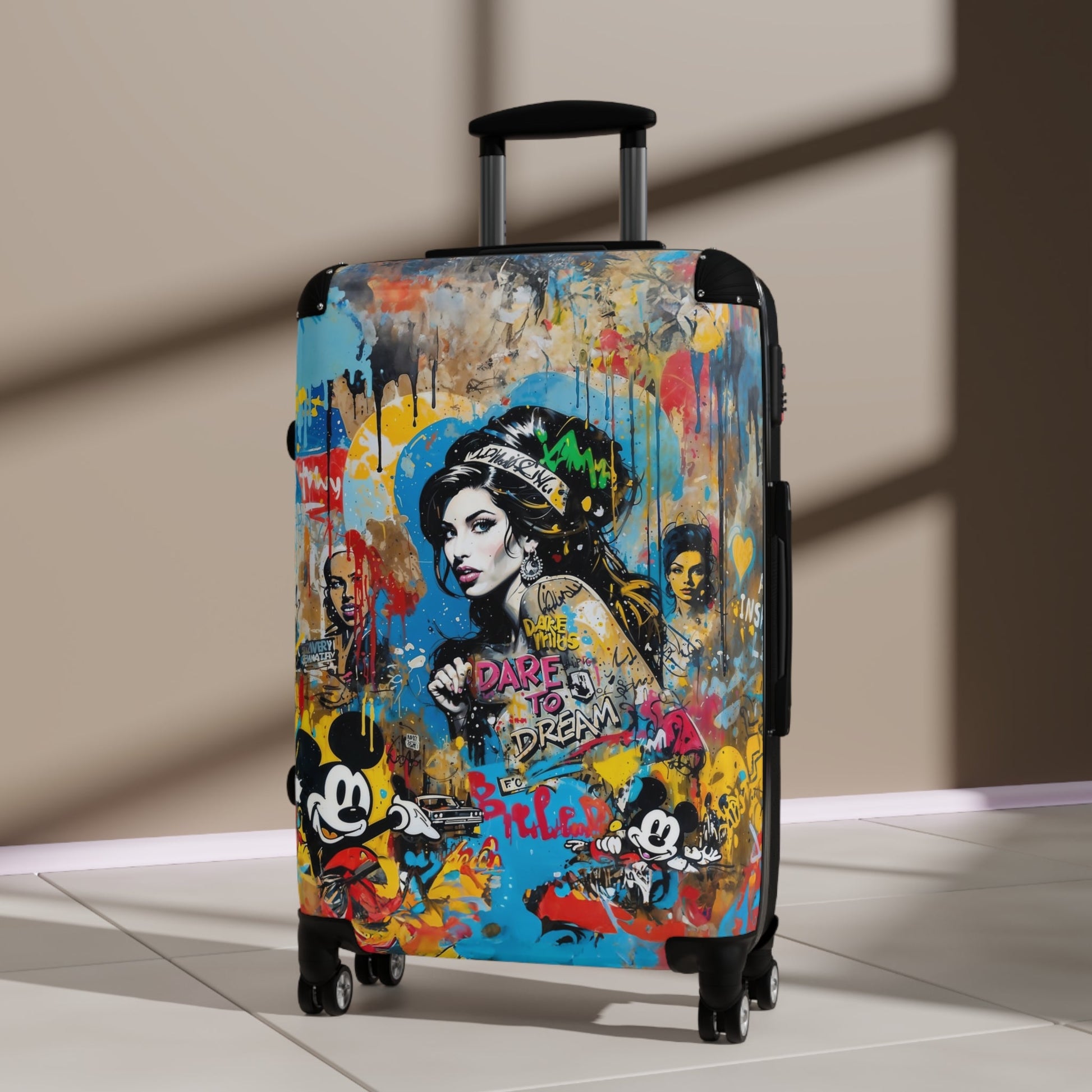 Amy Winehouse Portrait Graffiti Style Vibrant Colorful Illustration - Bags