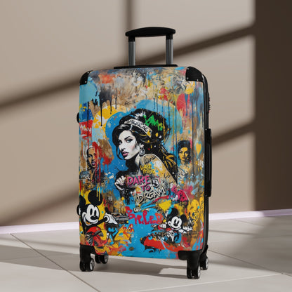 Amy Winehouse Portrait Graffiti Style Vibrant Colorful Illustration - Bags