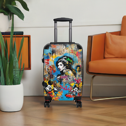 Amy Winehouse Portrait Graffiti Style Vibrant Colorful Illustration - Bags