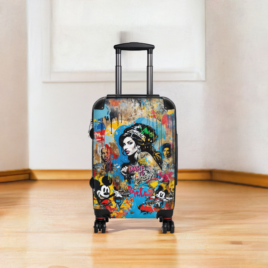 Amy Winehouse Portrait Graffiti Style Vibrant Colorful Illustration - Bags