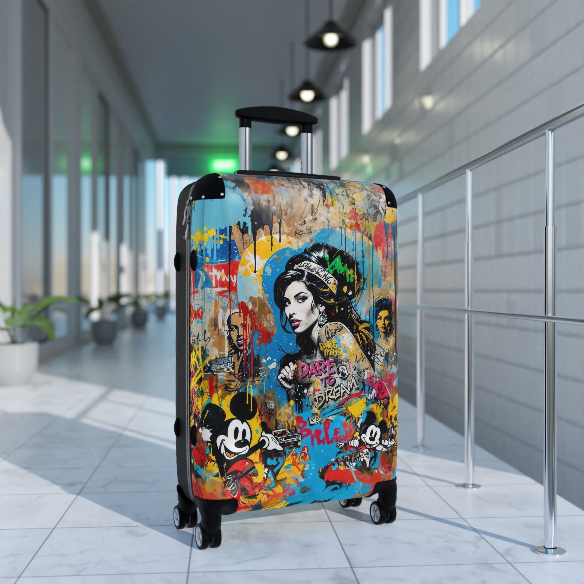 Amy Winehouse Portrait Graffiti Style Vibrant Colorful Illustration - Bags