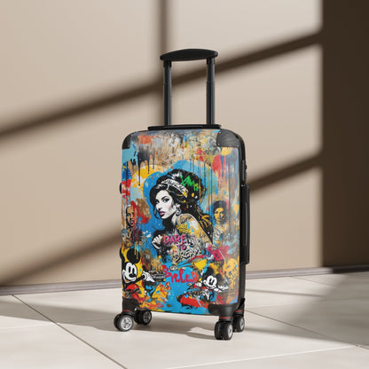 Amy Winehouse Portrait Graffiti Style Vibrant Colorful Illustration - Bags