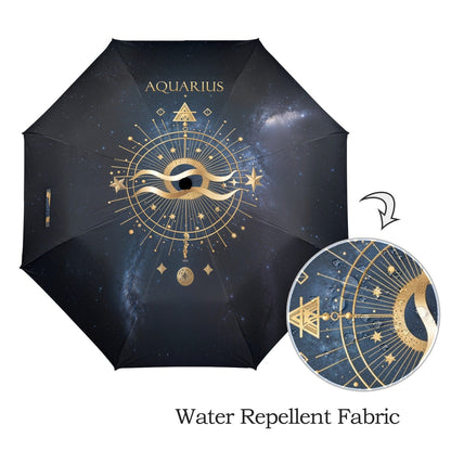 Aquarius Zodiac Umbrella - One size - Accessories