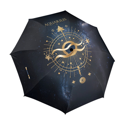 Aquarius Zodiac Umbrella - One size - Accessories