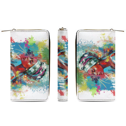 Artistic PU Leather Wallet - white / 19.7x10.5cm - Wallets