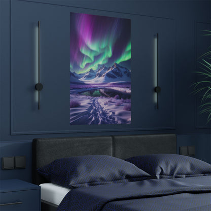 Aurora Borealis Satin Poster - Northern Lights Satin Finish Poster - Poster