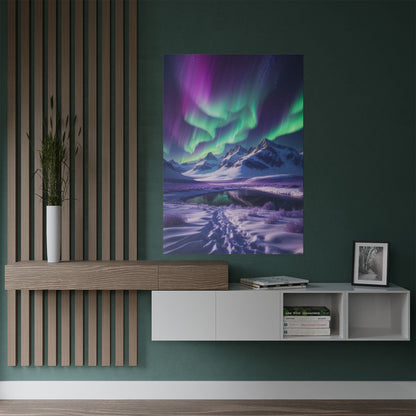 Aurora Borealis Satin Poster - Northern Lights Satin Finish Poster - Poster