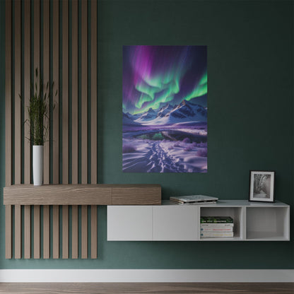 Aurora Borealis Satin Poster - Northern Lights Satin Finish Poster - Poster