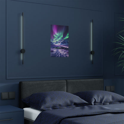 Aurora Borealis Satin Poster - Northern Lights Satin Finish Poster - Poster
