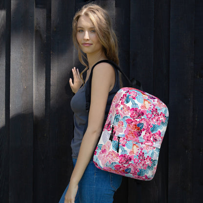 Backpack - Pink Flowers - Bags