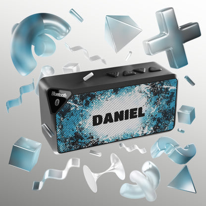 Bluetooth Speaker - Customizable Design with Your Name - 4.25’’ x 2.25’’ / Black - Accessories