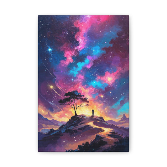 Canvas Wall Art- Cosmic Starry Night - Canvas