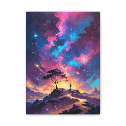 Canvas Wall Art- Cosmic Starry Night - Canvas
