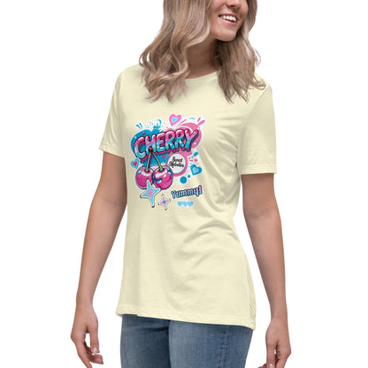 Cherry Cutecore Graphic Tee - Women’s T-Shirt - T-Shirt