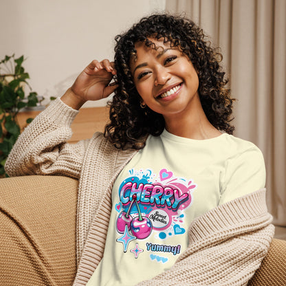Cherry Cutecore Graphic Tee - Women’s T-Shirt - T-Shirt