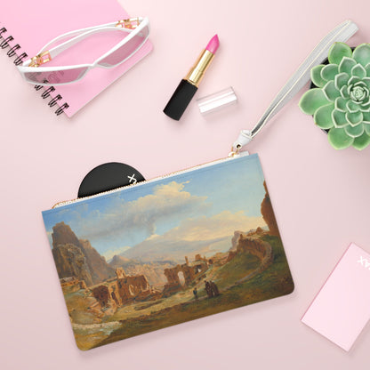 Clutch Bag - Roman Theater at Taormina Painting Print - One size - Bags