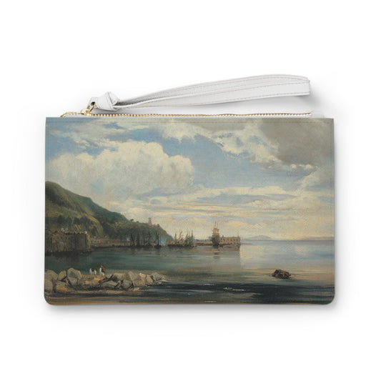 Clutch Bag with Léon-François-Antoine Fleury Painting On the Bay of Naples - One size - Bags