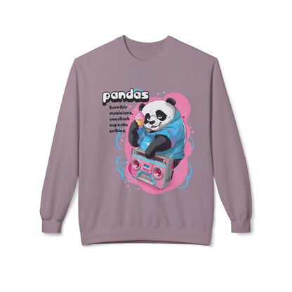 Cool Panda Boombox Sweatshirt - Funny Music Lover Crewneck - Paragon / S - Sweatshirt
