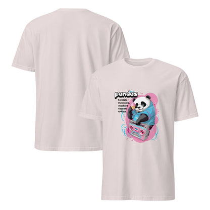Cute Core Panda Boombox T-Shirt | Kawaii Retro 80s Graphic Tee - T-Shirt