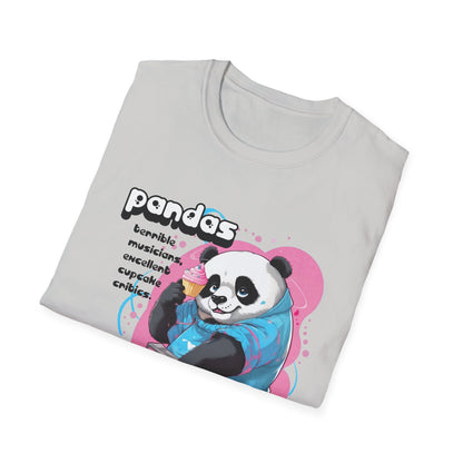 Cute Core Panda Boombox T-Shirt | Kawaii Retro 80s Graphic Tee - T-Shirt