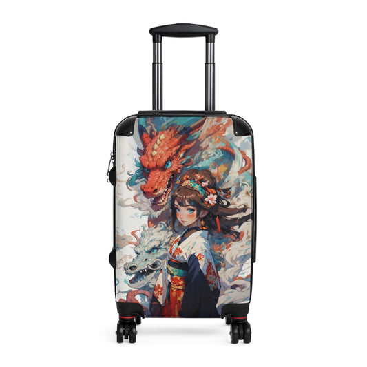 Dragon Empress Suitcase – Stylish Luggage - Small / Black - Bags