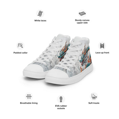 Dragon High Top Canvas Shoes - Shoes