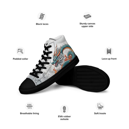 Dragon High Top Canvas Shoes - Shoes