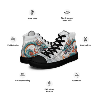 Dragon High Top Canvas Shoes - Shoes