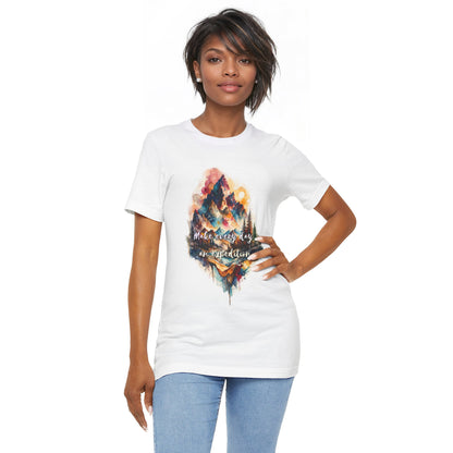 The Expedition Tee | Watercolor Mountain Graphic T-Shirt
