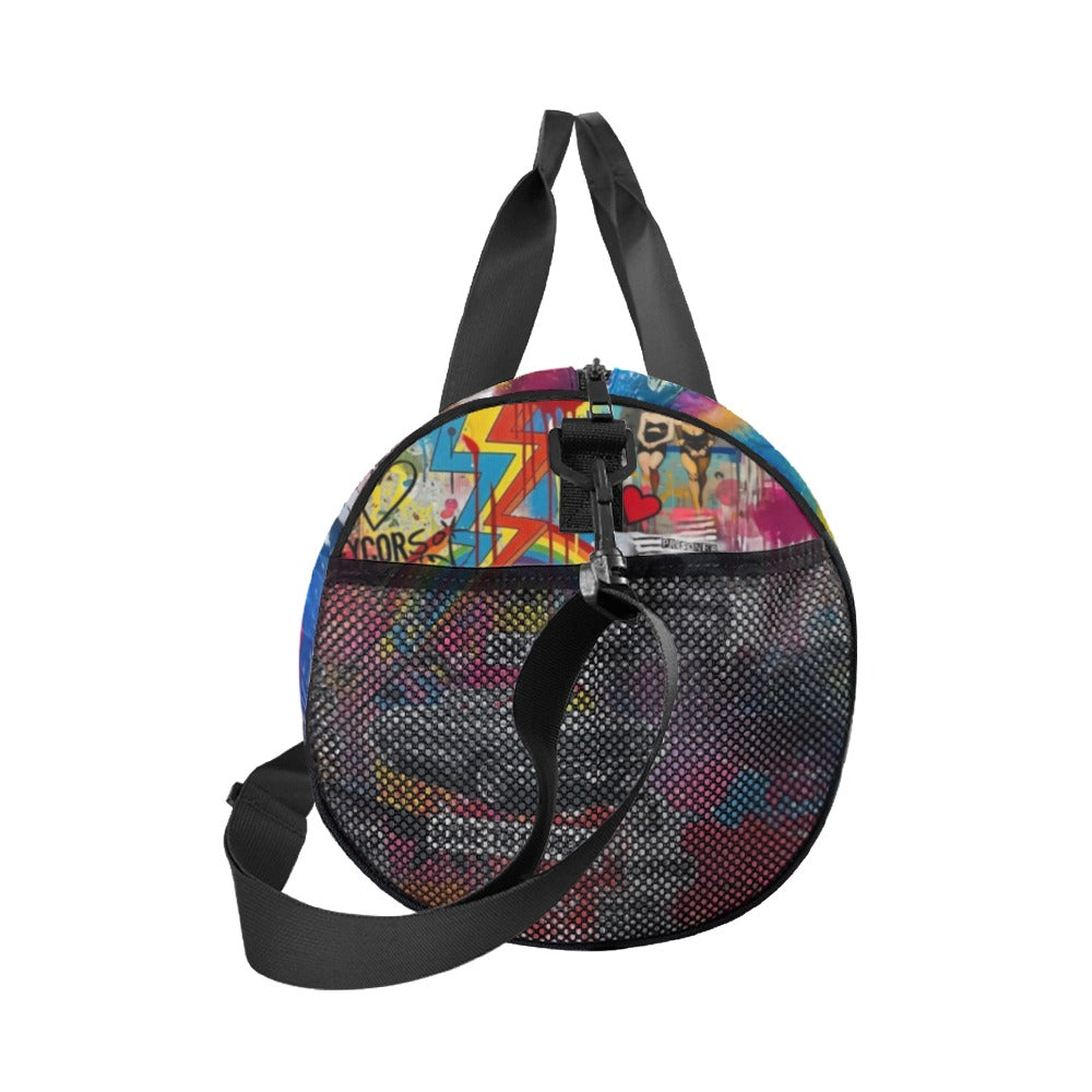 Wild Heart" Pop Art Graffiti Travel Duffel Bag