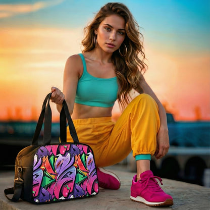 Fitness Handbag - Graffiti Groove