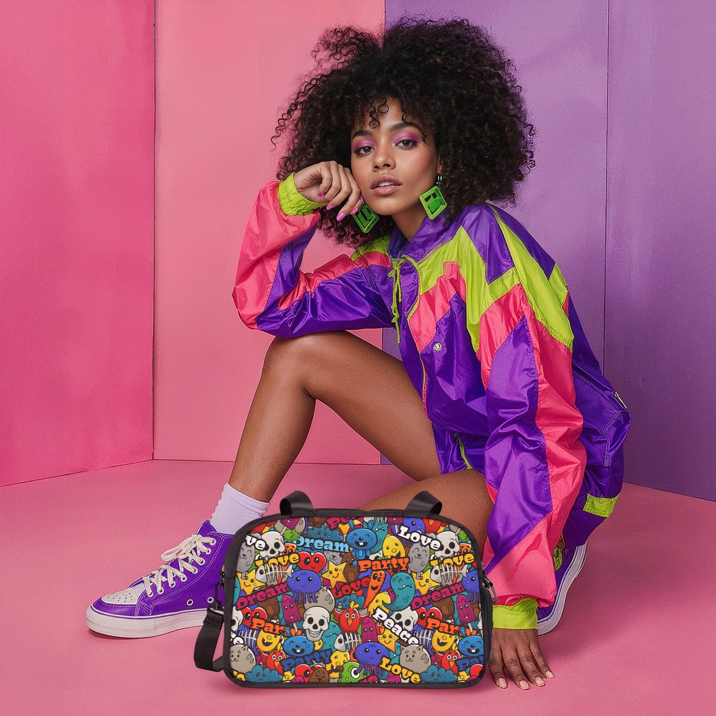 Bolso de fitness unisex - Garabato divertido