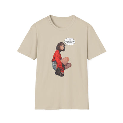 Graphic T-Shirt Let’s Pretend Speechbubble Comics Style - S / Sand - T-Shirt