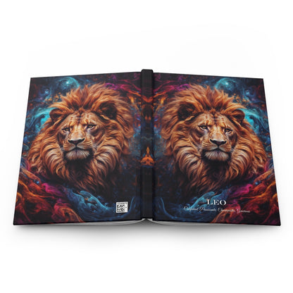 Hardcover Journal Matte - Leo Zodiac Sign Astrology Diary Notebook A5 - Journal - Paper products