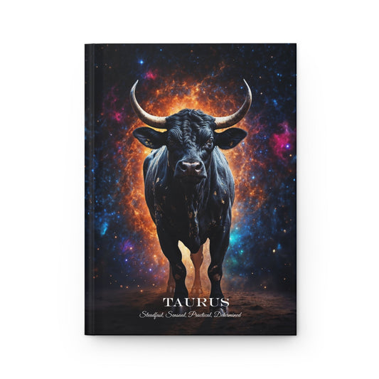 Hardcover Journal Matte - Taurus Zodiac Sign A5 - Journal - Paper products