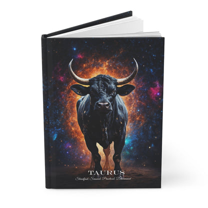 Hardcover Journal Matte - Taurus Zodiac Sign A5 - Journal - Paper products