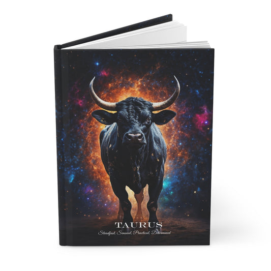 Hardcover Journal Matte - Taurus Zodiac Sign A5 - Journal - Paper products