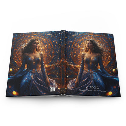 Hardcover Journal Matte- Virgo Zodiac Sign Astrology Diary Notebook A5 - Journal - Paper products