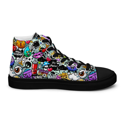 High top canvas shoes - Grafitti - Shoes