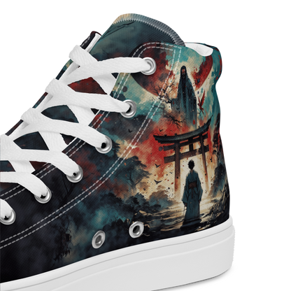 High Top Canvas Shoes- Samurai Spirit - Shoes