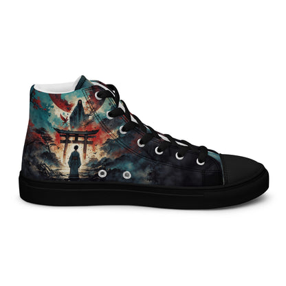 High Top Canvas Shoes- Samurai Spirit - Shoes