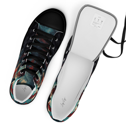 High Top Canvas Shoes- Samurai Spirit - Shoes