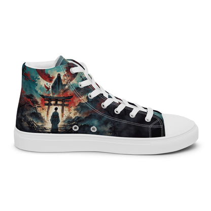 High Top Canvas Shoes- Samurai Spirit - Shoes