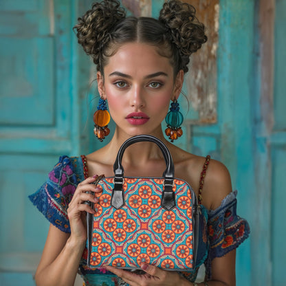 Vibrant Patterned Small Shoulder Handbag