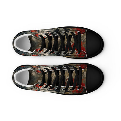 Women’s Floral High-Top Canvas Sneakers
