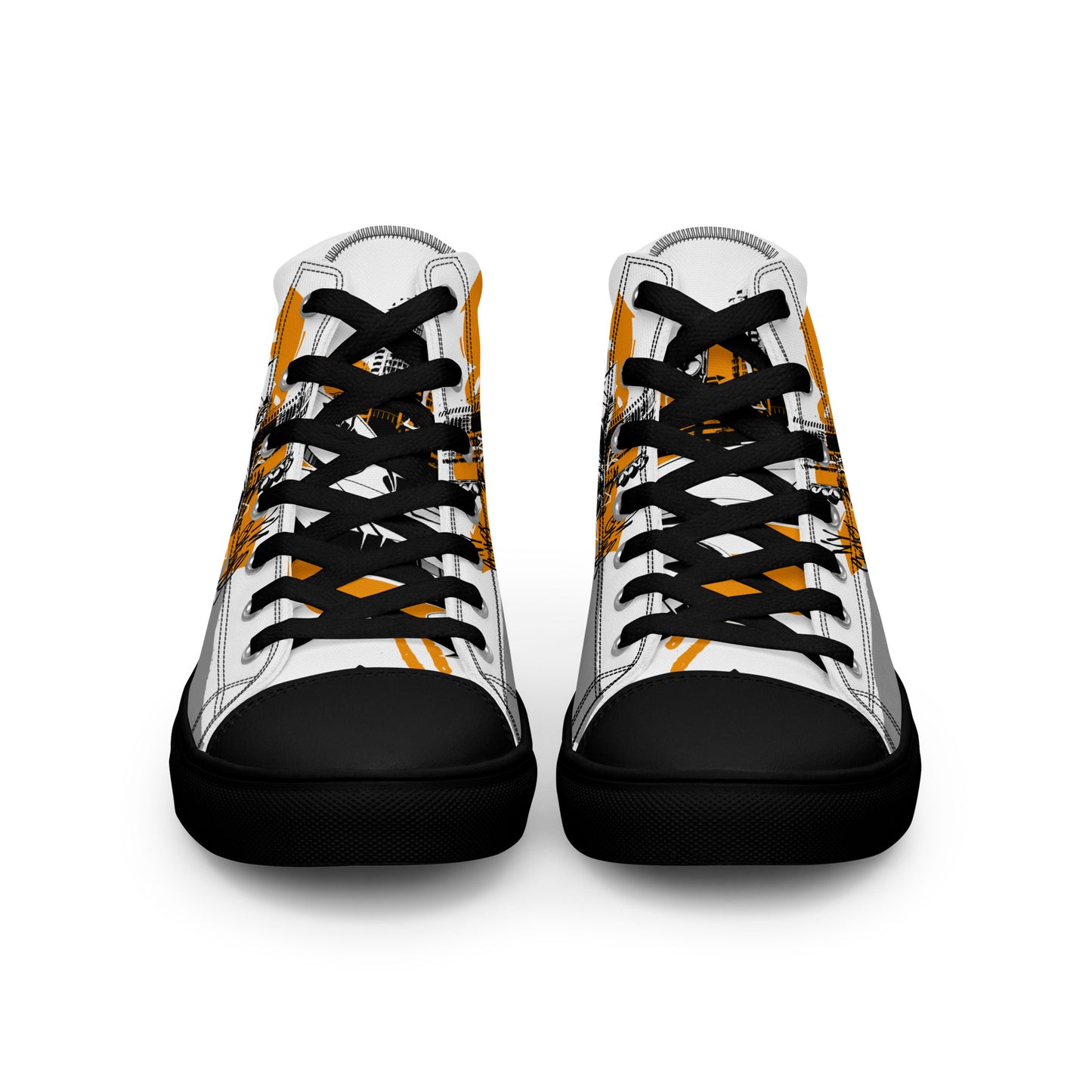 Men’s high top canvas shoes -Racing car