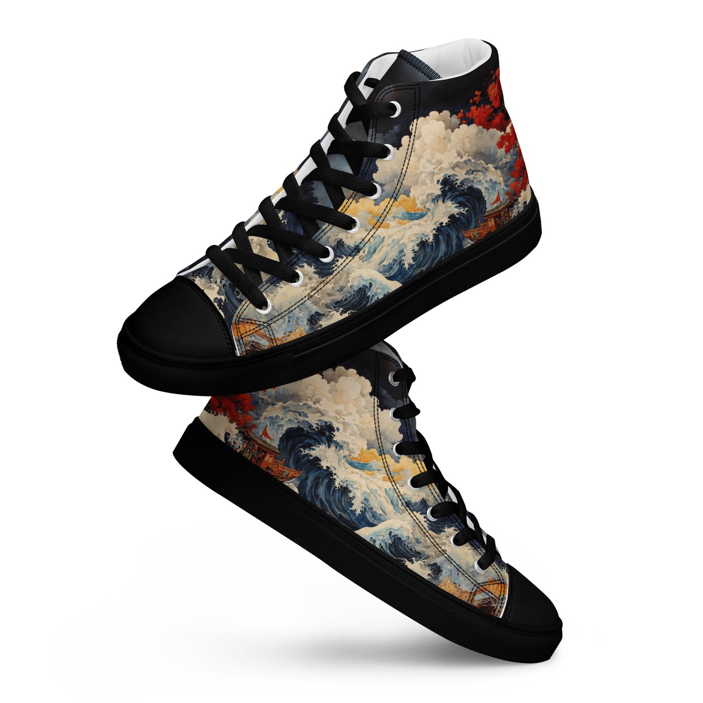 Unisex - high top canvas shoes- Storm