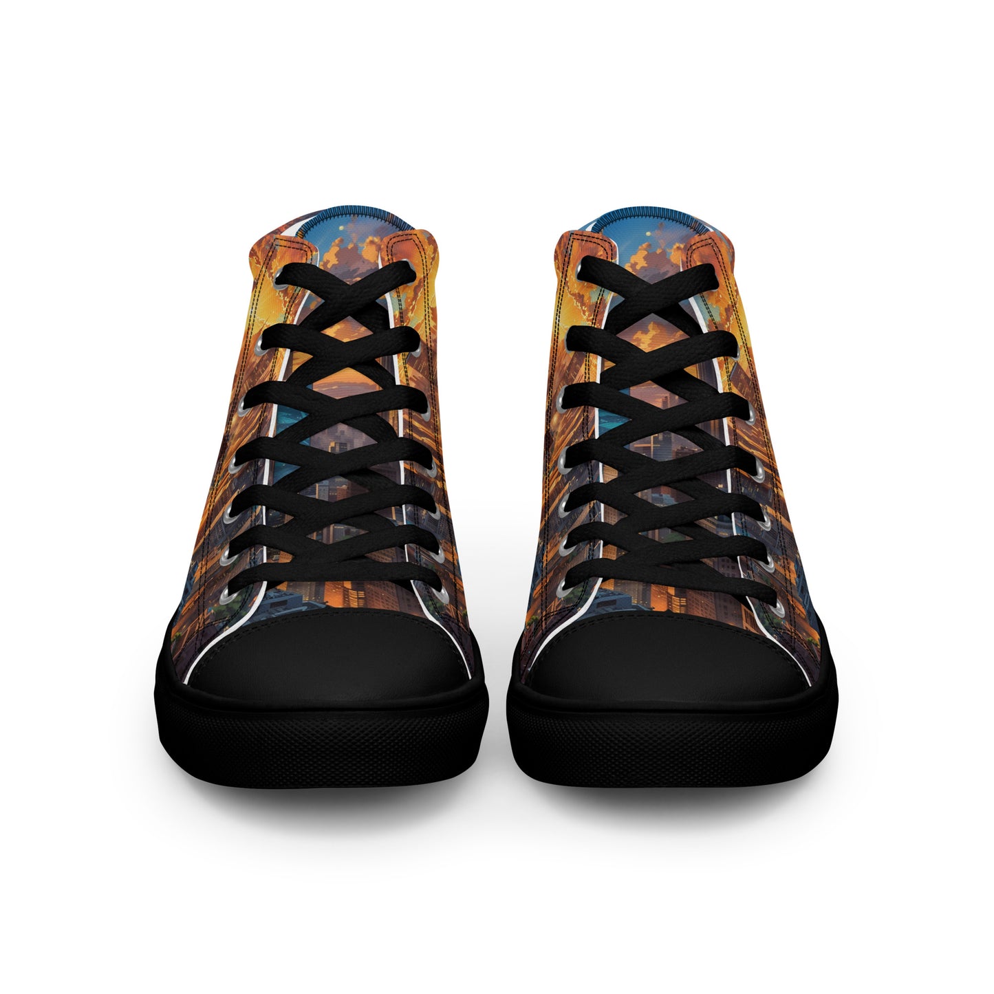 Unisex high top canvas shoes- City