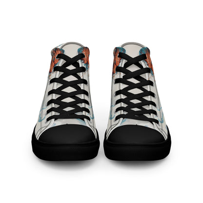 Unisex high top canvas shoes - Two Dragons