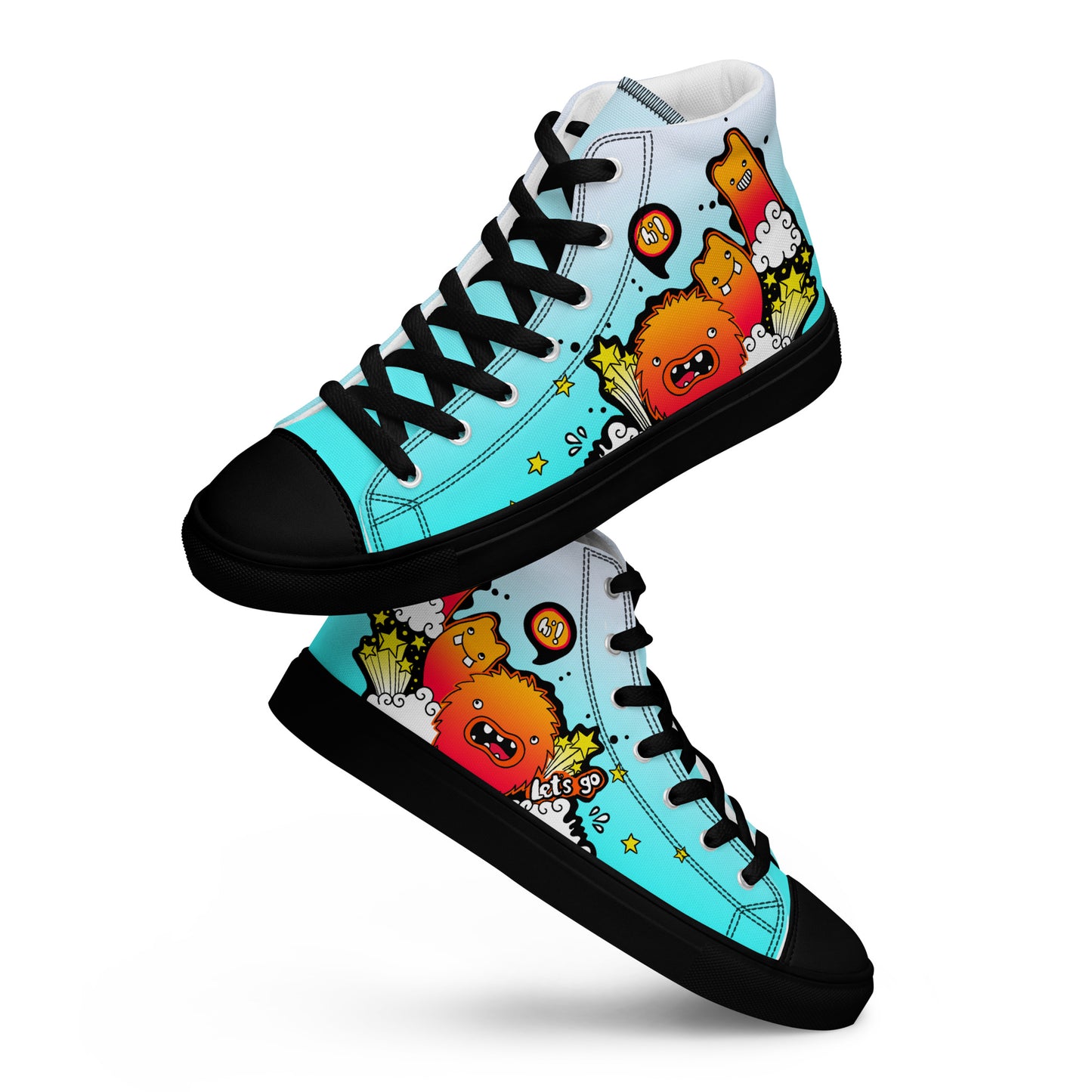 Unisex high top canvas shoes -Let'go